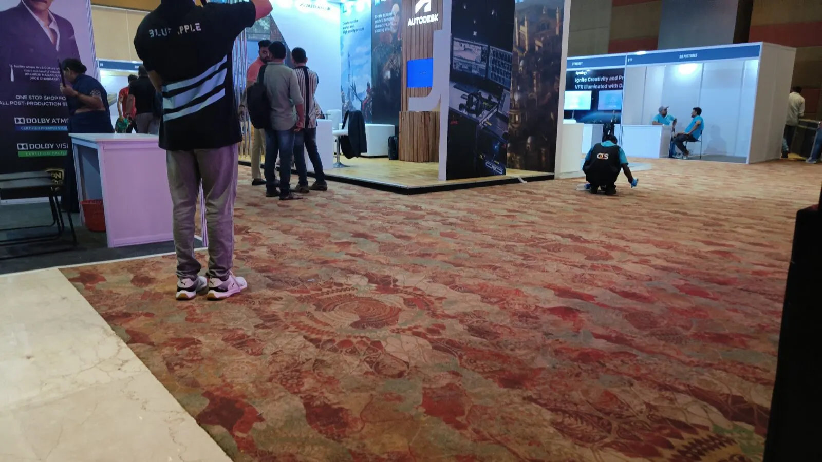 Autodesk booth floor