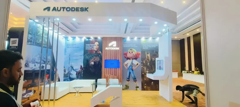 Autodesk flagship booth at BKC